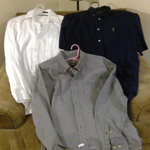 Bundle of three large men's shirts